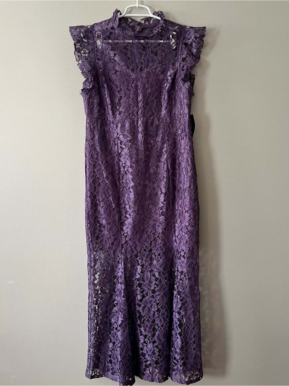 Enfocus Studio Purple Lace Maxi Dress Size 10